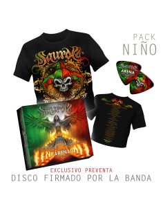 Pack CD FIRMADO + Camiseta niño 7/8 años + Púa "EN VIVO...