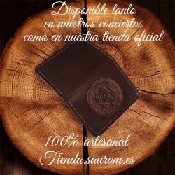 Cartera de cuero artesanal