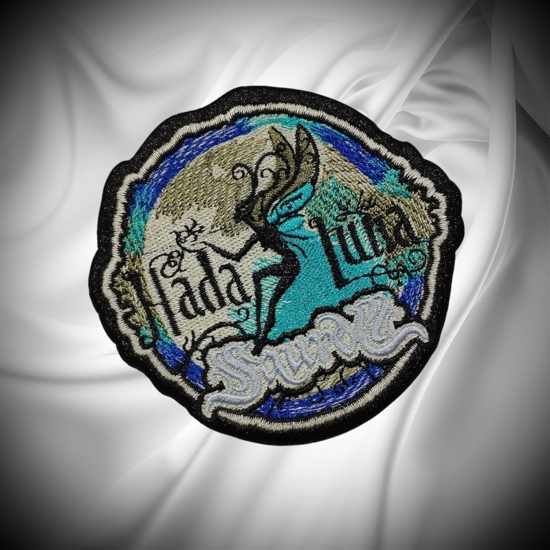 PARCHE DE TELA EL HADA Y LA LUNA